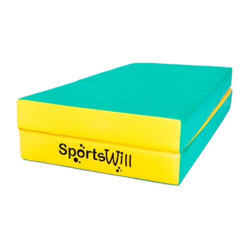 Гимнастический мат SportsWill (100 х 100 х 10) складной